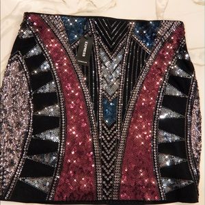 Sequin Mini Skirt